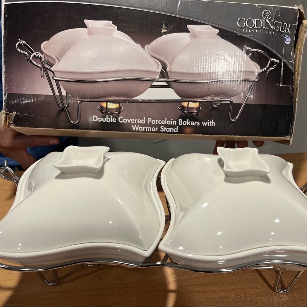 Godinger Porcelain Warming Dishes